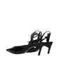 The Attico Black Leather High Heel Pumps