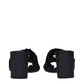 Dolce & Gabbana Black Raffia Platform Sandals