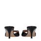 Gianvito Rossi Black Leather Platform Sandals