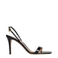 Gianvito Rossi Black Leather Stiletto Heel Sandals