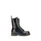 Dolce & Gabbana Black Calf Leather Bos Taurus Lace-Up Boots