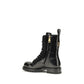 Dolce & Gabbana Black Calf Leather Bos Taurus Lace-Up Boots