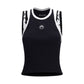 Marine Serre Black Organic Cotton Sleeveles T-Shirt