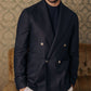 Autore Blue Wool Full-Length Jacket