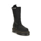 Rick Owens Black Nubuc Leather Lace-Up Boots