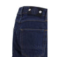 Stone Island Blue Cotton Straight-Leg Jeans