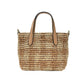 COACH Coach Mini City Gingham Straw Tote Crossbody Bag
