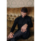 Autore Black Wool Casual Pants