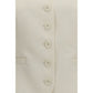 Fendi Beige Wool Oves Aries Waistcoat