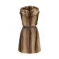 PINKO Brown Polyester Sleeveless Jacket