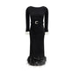 Self-Portrait Black Viscose Cocktail Dress