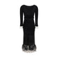 Self-Portrait Black Viscose Cocktail Dress