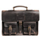Dolce & Gabbana Black Leather Shoulder Satchel Briefcase Men Borse Bag