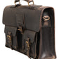 Dolce & Gabbana Black Leather Shoulder Satchel Briefcase Men Borse Bag