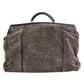 Dolce & Gabbana Black Shearling Leather Messenger Shoulder Men Borse Bag