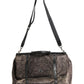 Dolce & Gabbana Black Shearling Leather Messenger Shoulder Men Borse Bag