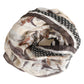 Dolce & Gabbana Men Beige Floral Linen Square Foulard Scarf