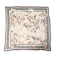 Dolce & Gabbana Men Beige Floral Linen Square Foulard Scarf
