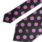 Dolce & Gabbana Men Dark Gray Polka Dot Silk Adjustable Necktie Tie