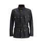 Belstaff Black Cotton Full-Length Jacket