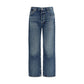 Citizens of Humanity Blue Organic Cotton Straight-Leg Jeans