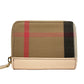 Burberry MN Zip Around Check Coin Wallet