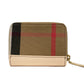 Burberry MN Zip Around Check Coin Wallet