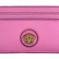 Versace Mini Medusa Pink Grainy Leather Slim Card Case Wallet