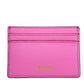 Versace Mini Medusa Pink Grainy Leather Slim Card Case Wallet
