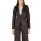 ICHI Brown Polyester Blazer