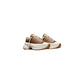 Converse Beige Leather Platform Sneakers
