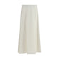 Brunello Cucinelli Beige Wool Oves Aries Midi Skirt