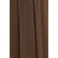 Brunello Cucinelli Brown Silk Midi Skirt