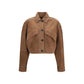 Brunello Cucinelli Brown Calf Leather Bos Taurus Leather Jacket