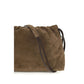 Brunello Cucinelli Brown Calf Leather Bos Taurus Shoulder Bag