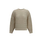Brunello Cucinelli Beige Wool Oves Aries Sweatshirt