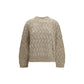 Brunello Cucinelli Beige Mohair Sweatshirt