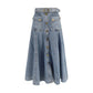 Zimmermann Blue Cotton Midi Skirt