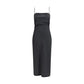 Calvin Klein Gray Wool Oves Aries Cocktail Dress