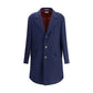 Brunello Cucinelli Blue Cashmere Coat