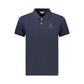 Iceberg Blue Cotton Mens Polo Shirt