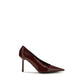 Prada Bordeaux Goatskin High Heel Pumps