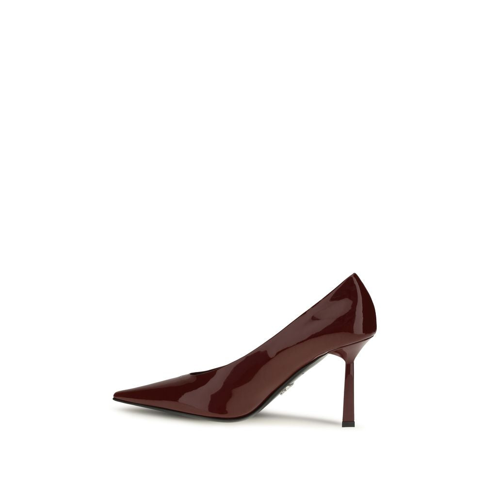 Prada Bordeaux Goatskin High Heel Pumps