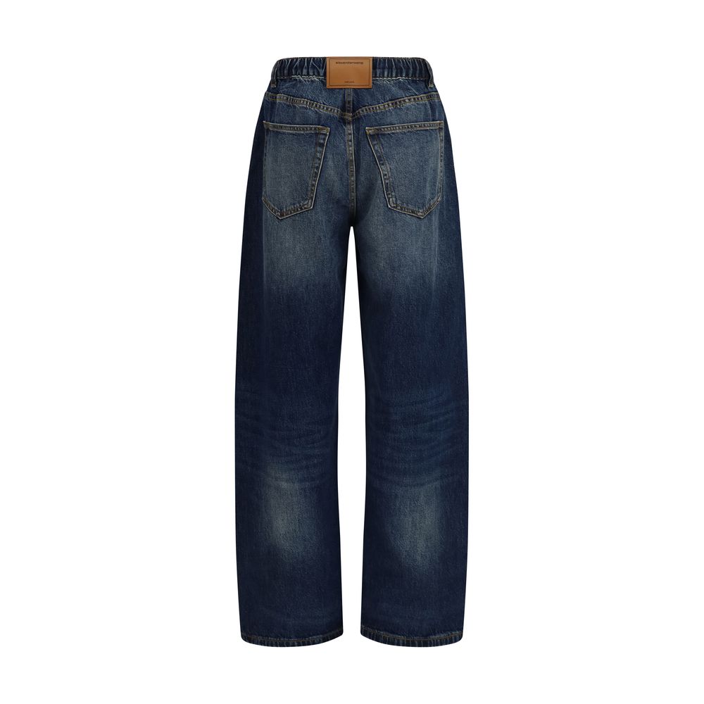 Alexander Wang Blue Cotton Relaxed Fit Jeans