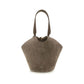 Khaite Brown Calf Leather Bos Taurus Shoulder Bag