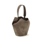 Khaite Brown Calf Leather Bos Taurus Shoulder Bag
