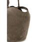 Khaite Brown Calf Leather Bos Taurus Shoulder Bag