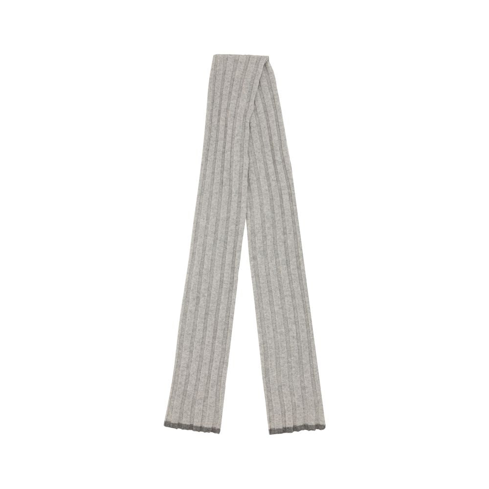 Brunello Cucinelli Gray Cashmere Scarf