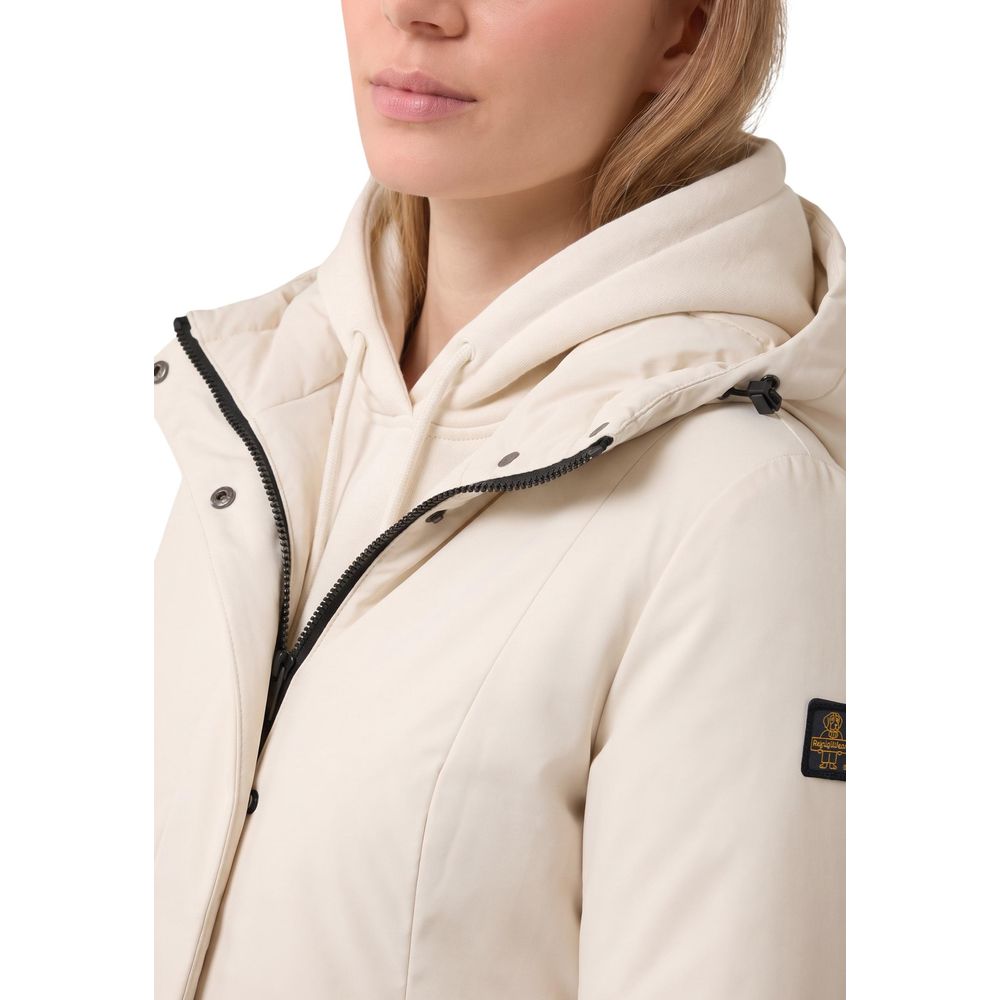 Refrigiwear Cream Polyester Full-Length Jacket