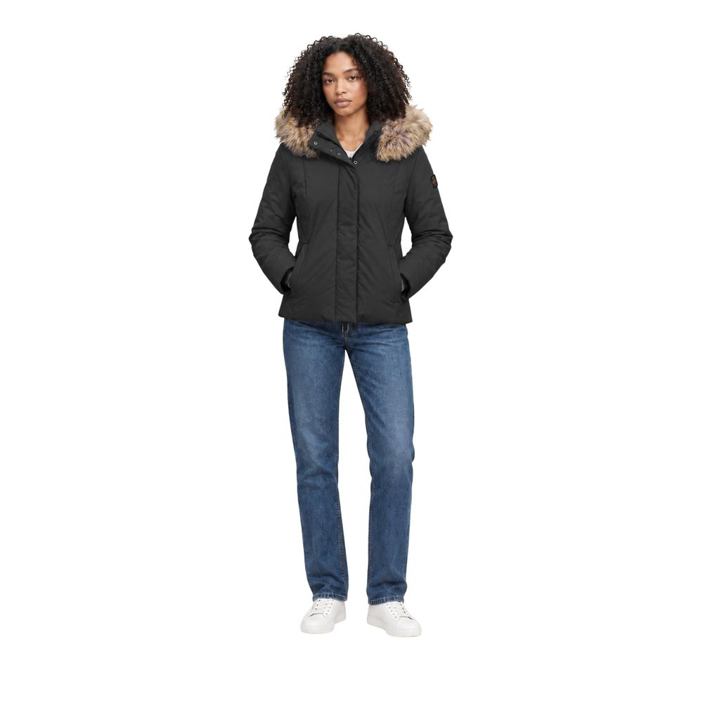 Refrigiwear Black Polyester Full-Length Jacket
